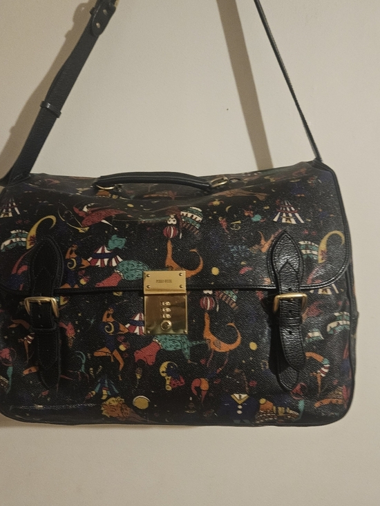 Piero Guidi Handbags - Piero Guidi Magic Circus Multicolor Crossbody Briefcase Bag Italy 18x11x8